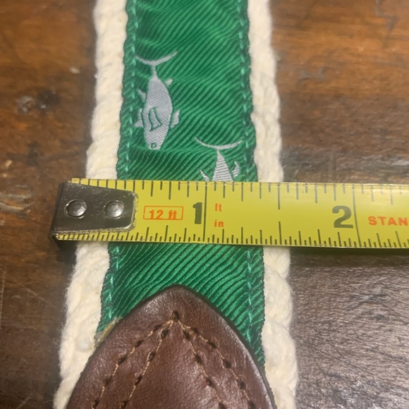 BNWOT POLO RALPH LAUREN SAILOR’S KNOT BELT WITH GREEN TUNA FISHING MOTIF - Picture 8 of 14